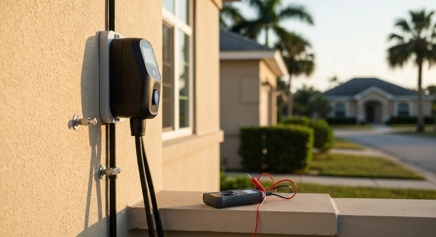 Safe EV charger installation with proper grounding in Panama City