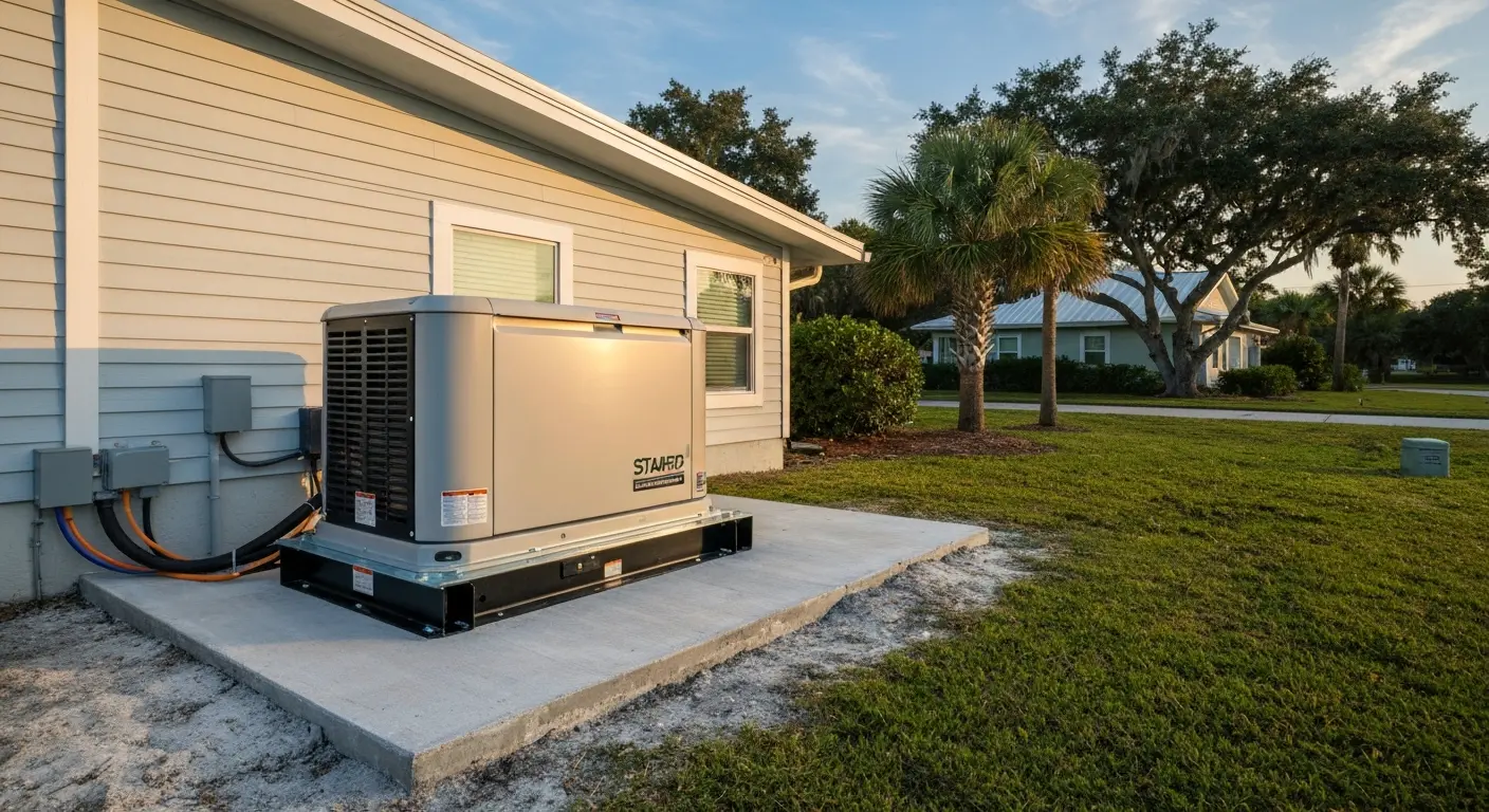 Backup generator installation in Port St. Joe