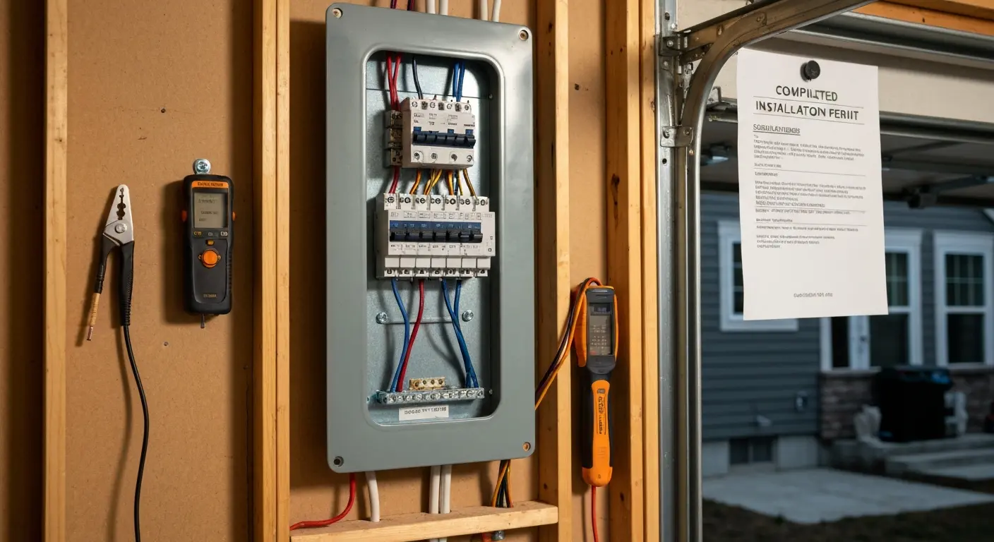 Electrical panel upgrade for EV charging
