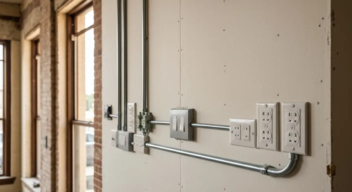 Commercial electrical buildout in downtown Port St. Joe
