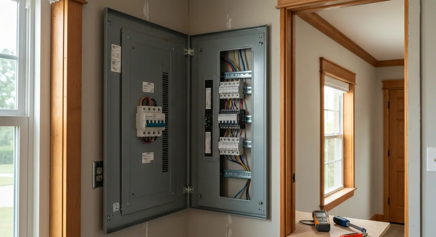 Residential electrical panel upgrade