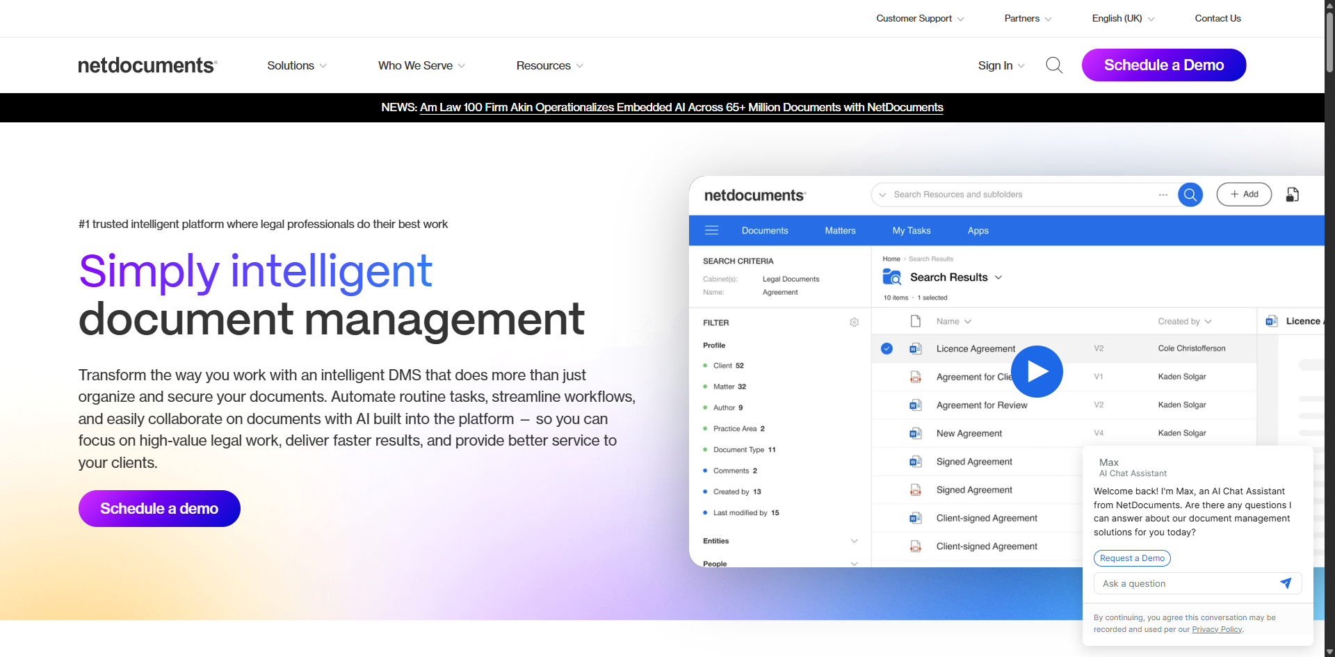 Net Documents screenshot