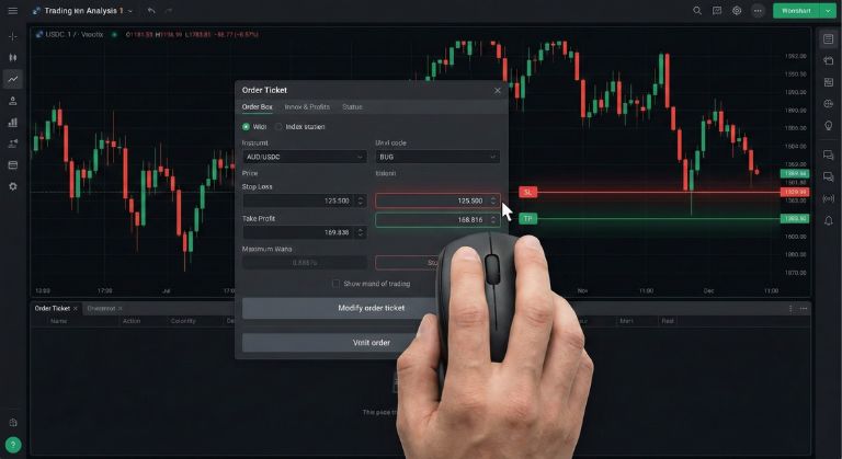 Adjusting Stop Loss and Take Profit orders on a trading platform