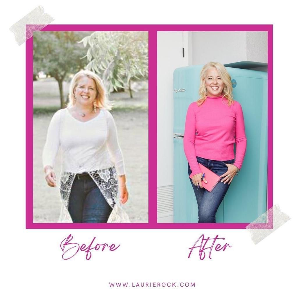 Laurie Rock, before and after