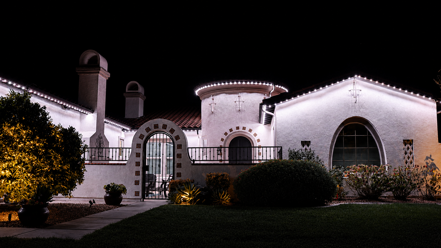 Project 01 after lighting install, view 1