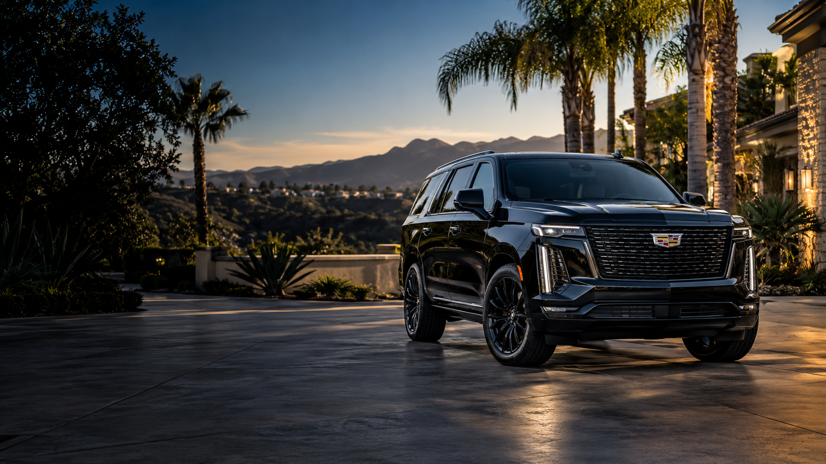 Luxury automotive scene in San Diego