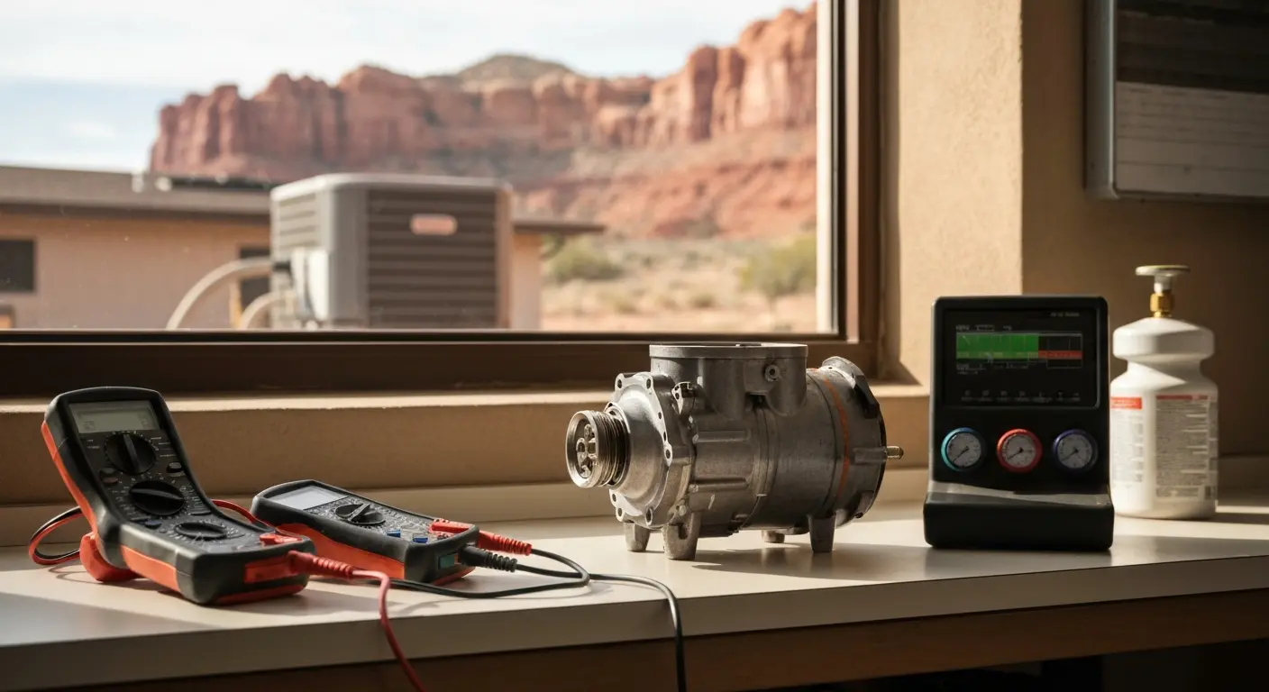 AC system diagnostic testing