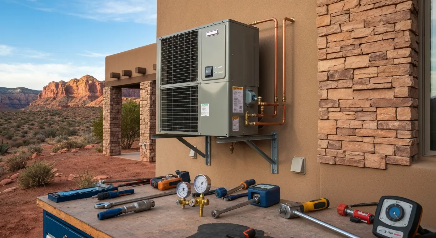 HVAC installation in Snow Canyon estate