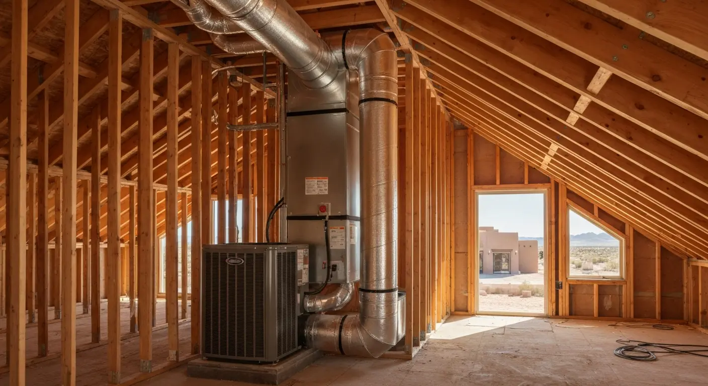 HVAC installation in new home