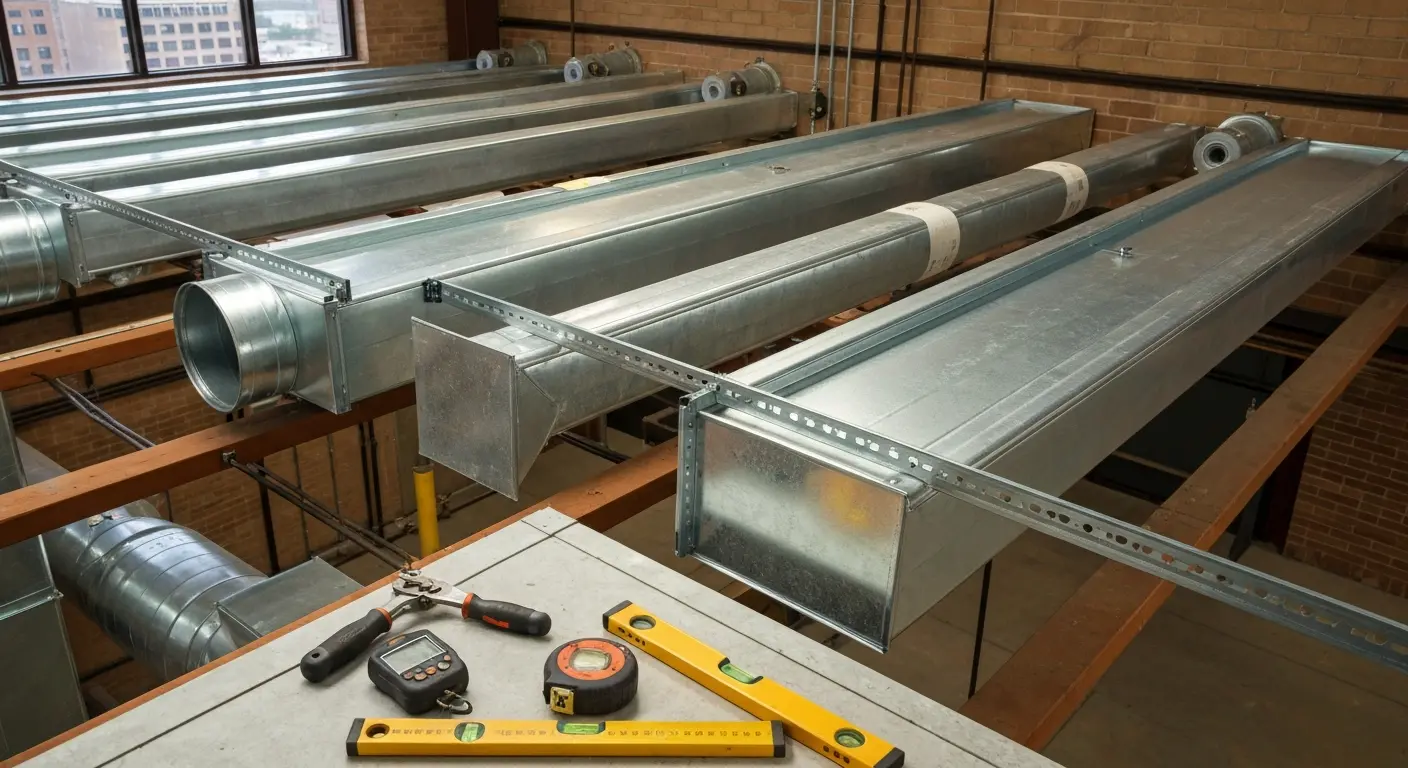 Commercial ductwork installation