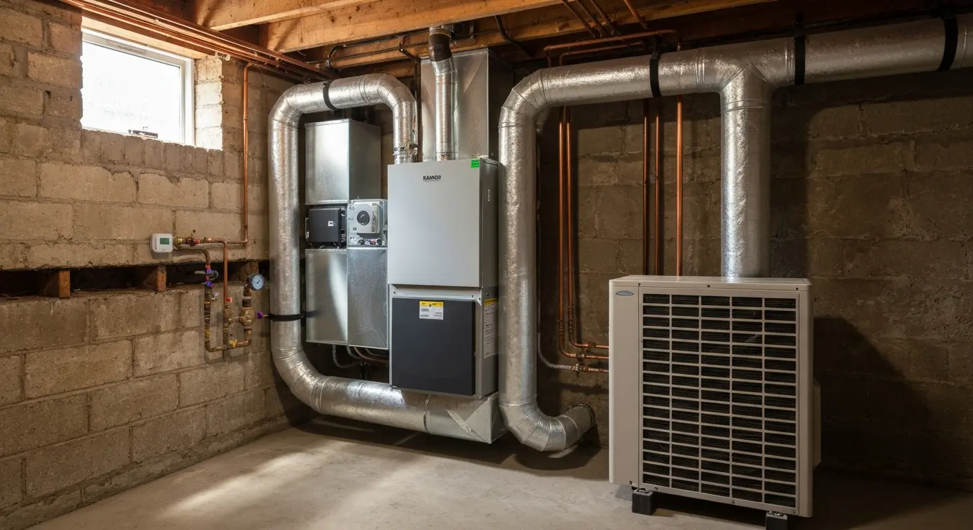 Residential HVAC installation