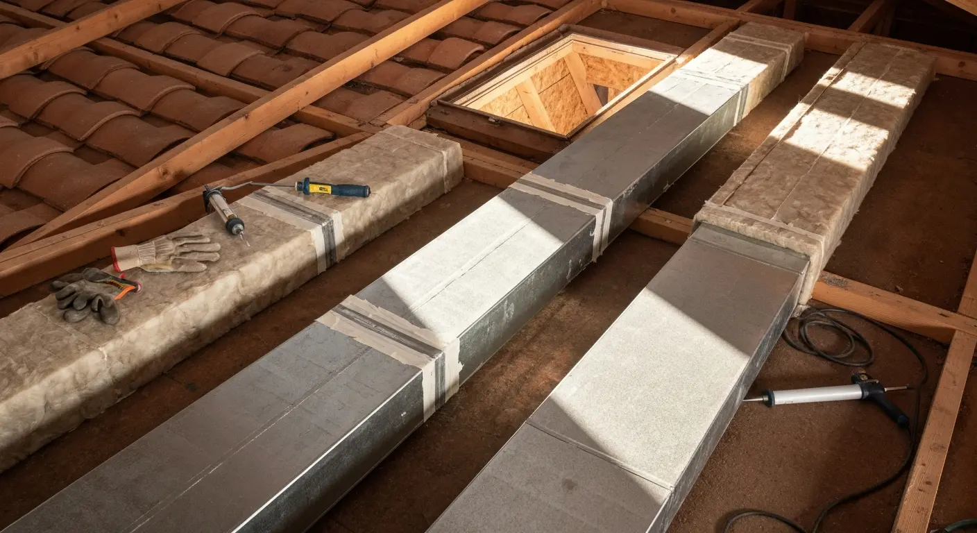 Ductwork sealing and insulation