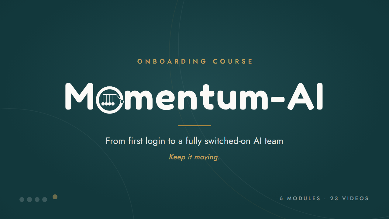 Momentum-AI onboarding course