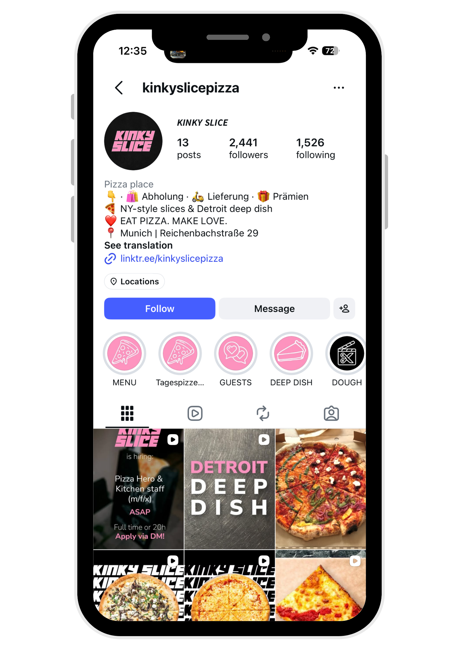 Kinky Slice Social Media
