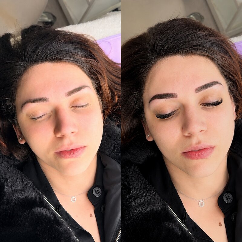 Resultado real de micropigmentación de cejas, caso 3