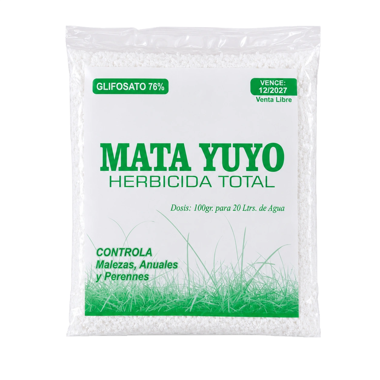 Mata Yuyo Herbicida Total Glifosato 76% x 100g