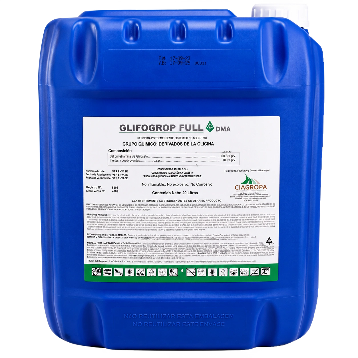 Glifogrop Full DMA-20Litros