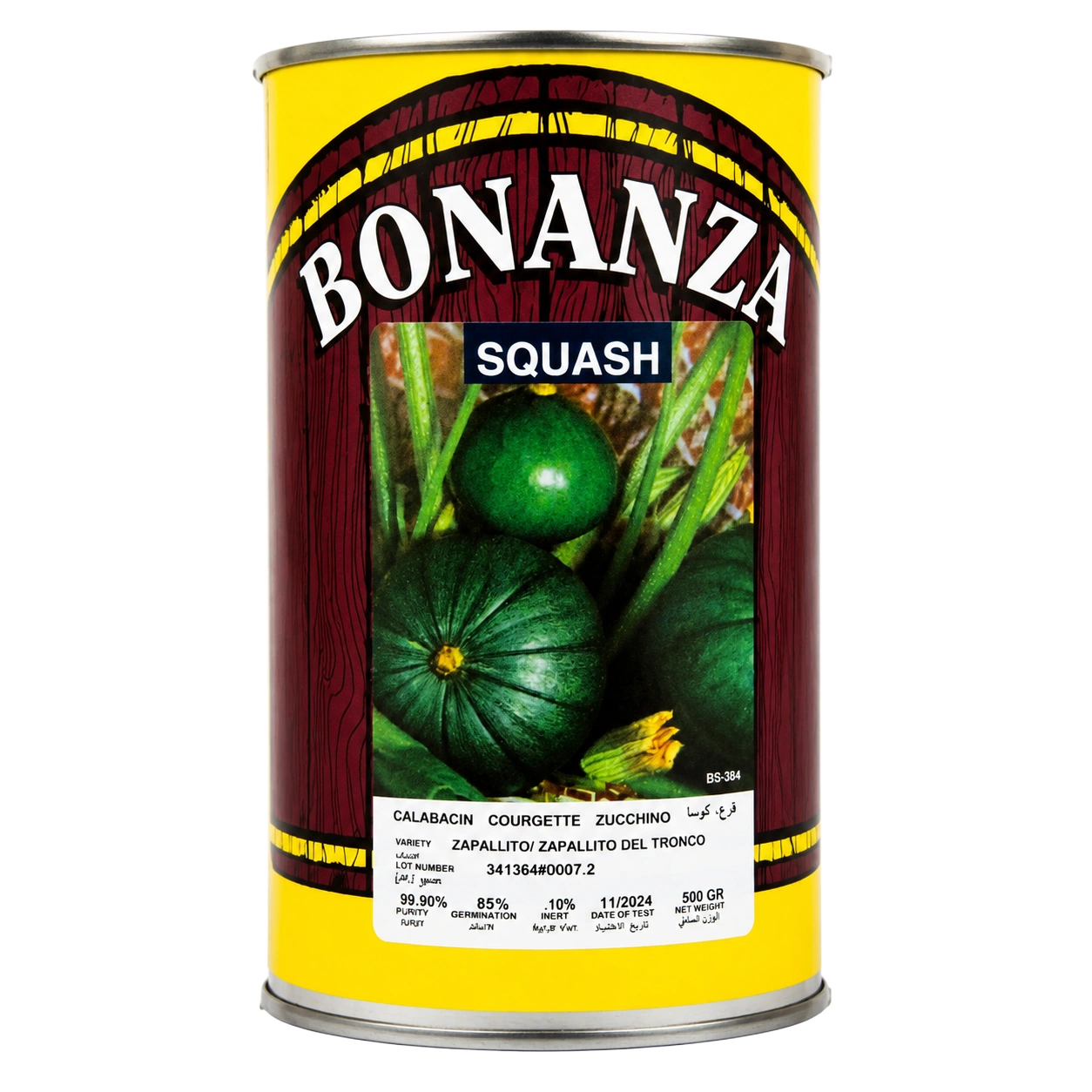 Semillas de Zapallito Squash Bonanza