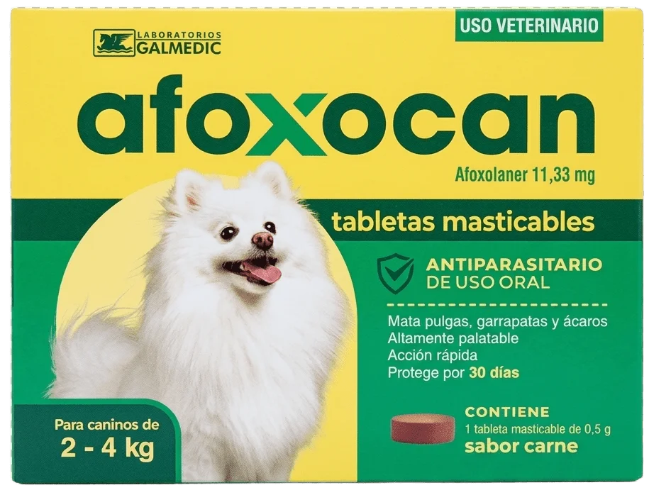 Afoxocan Antiparasitario 2-4 kg