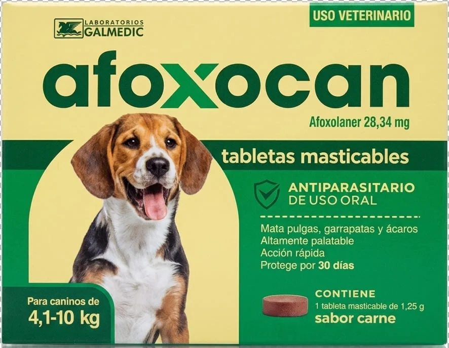 Afoxocan Antiparasitario 4,1-10 kg