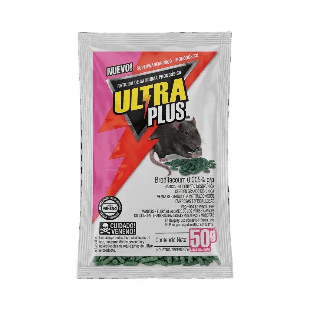 Ultra Plus Raticida, sobre unitario 50 g