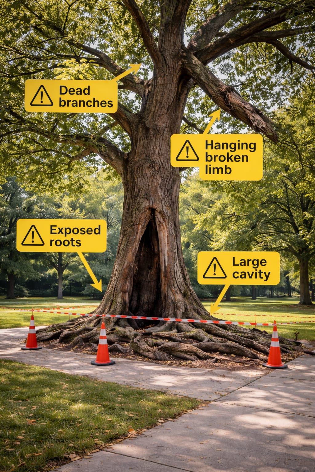 Exploded Tree Risk Tree Risk Assessment Brisbane (QTRA) | Local Arborist