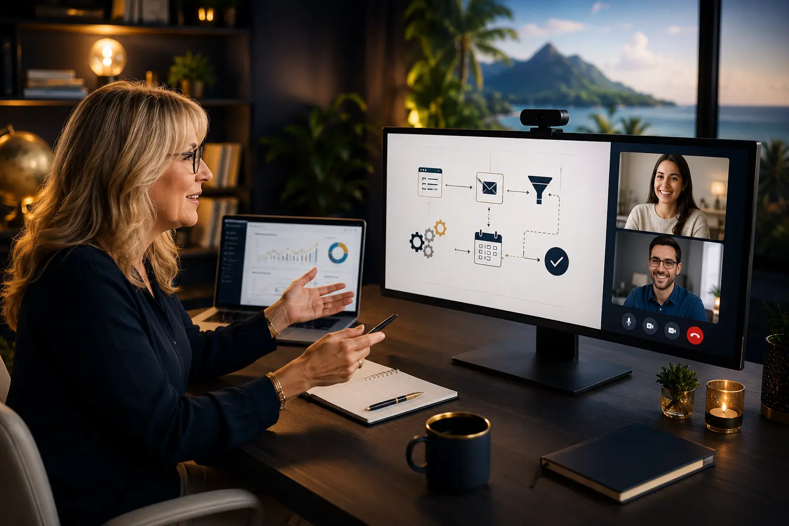 Accompagnement à distance avec partage d'écran et formation SystemePro.io