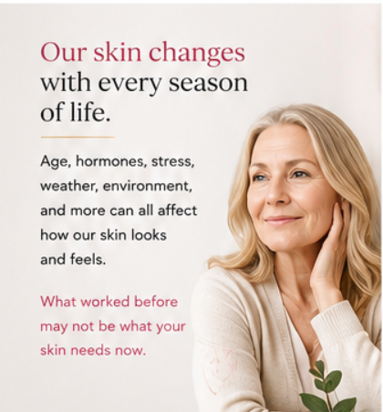 our skin changes