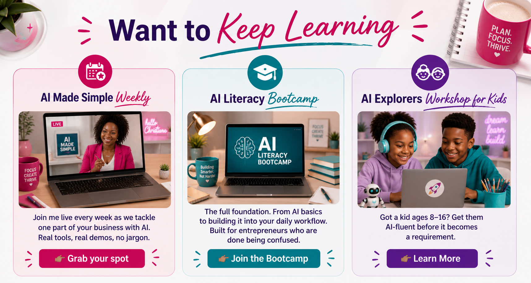 Keep Learning AI with HelloChristiana Keep Learning AI with HelloChristiana