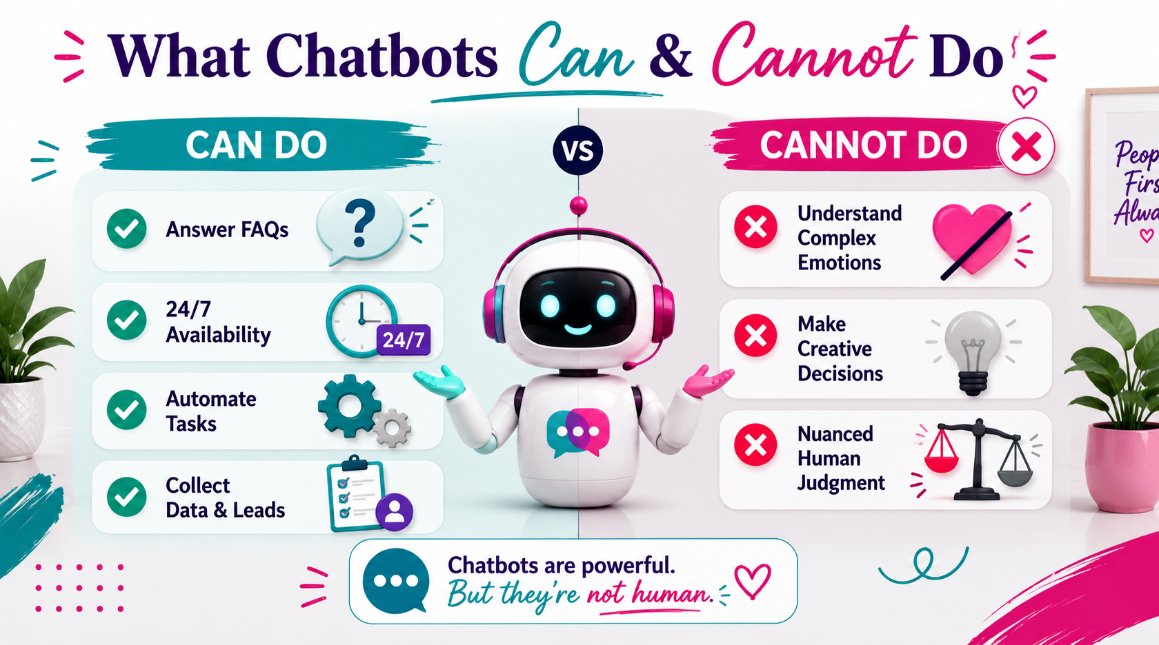 what chatbots can and cannot do