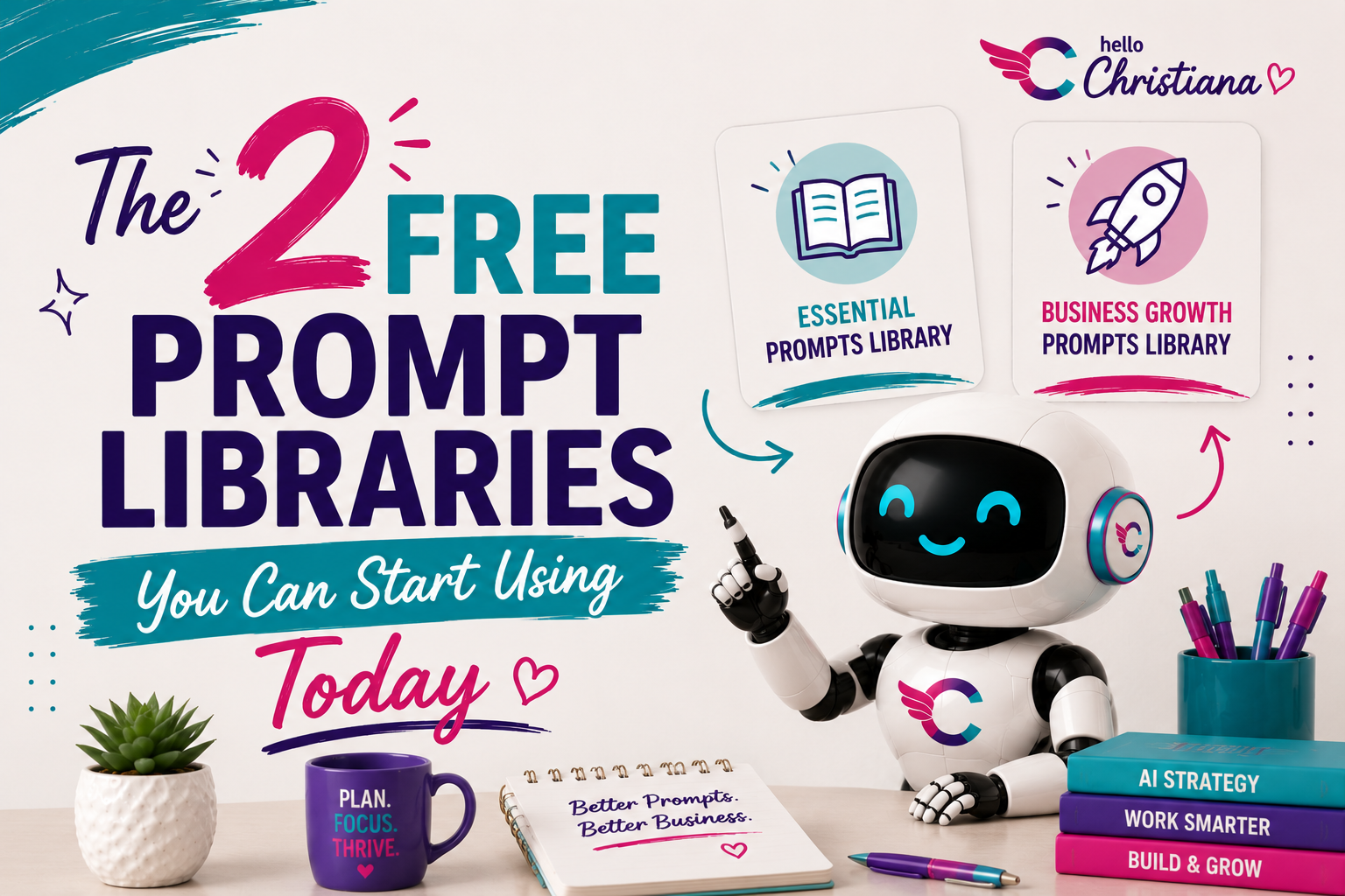 2 free prompt libraries for small business owners