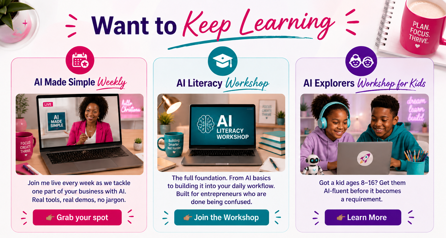 Keep Learning with HelloChristiana