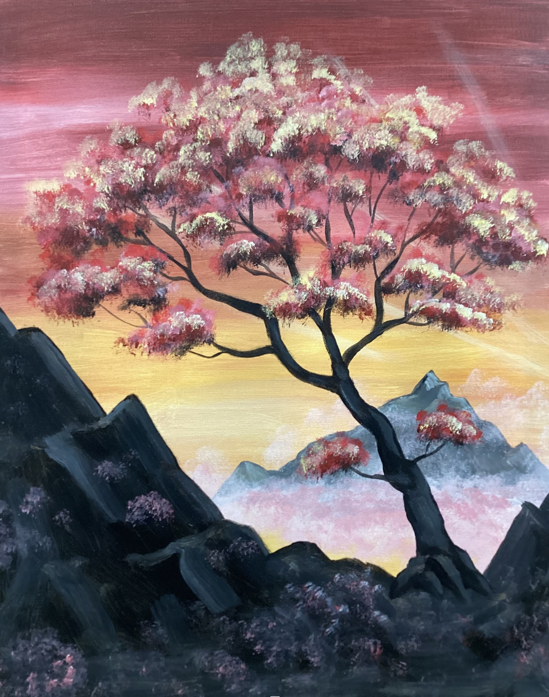 Mountain Cherry painting