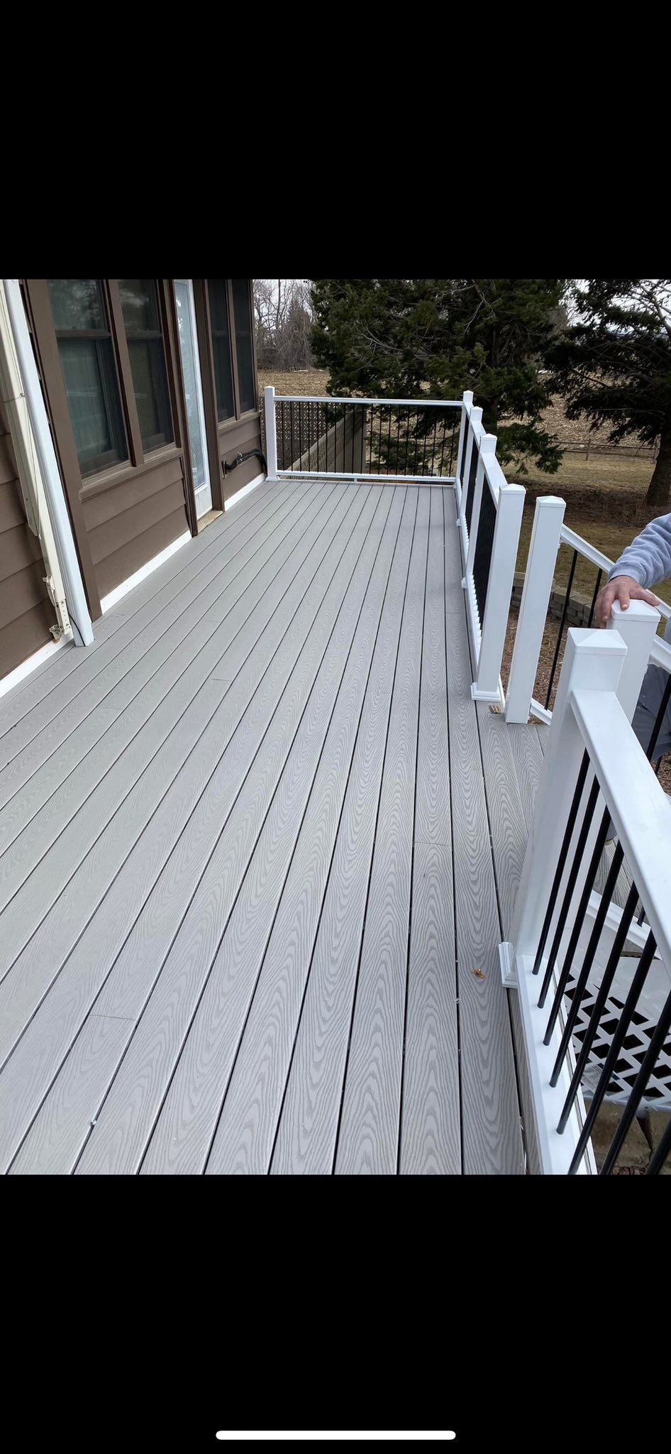 Deck build — alternate angle
