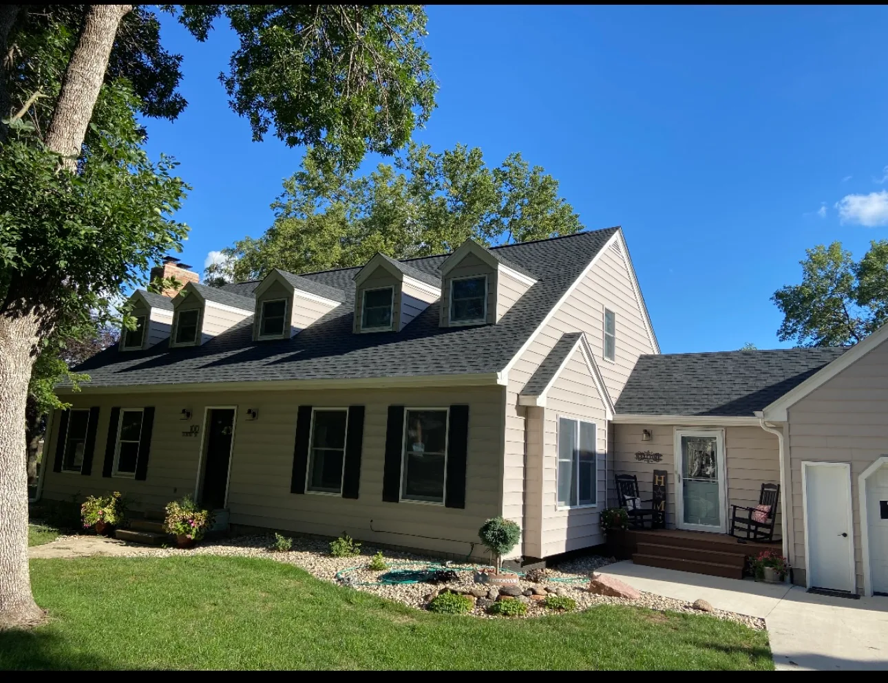 Brand new roof installation