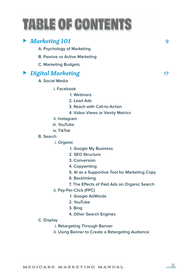 The Medicare Marketing Manual: The full map