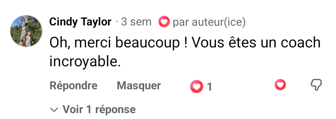 Témoignage cliente Fit Alphas