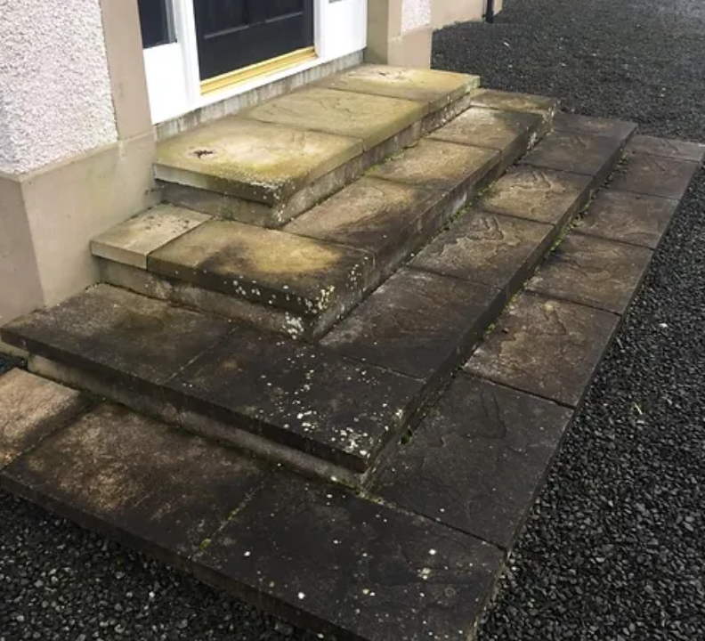 pressure washing before