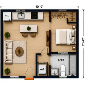 The Expanded Studio Floor Plan