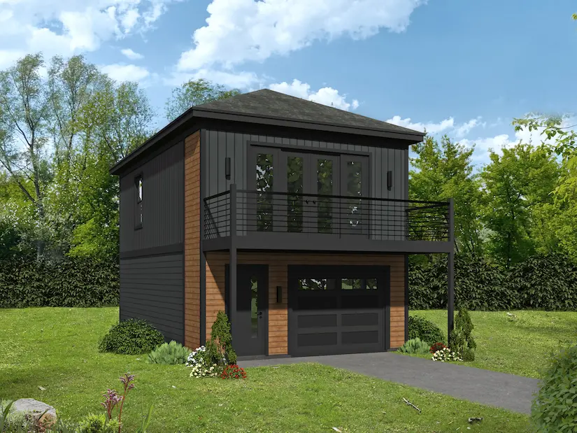 Contemporary vertical living ADU Hudson 632 model