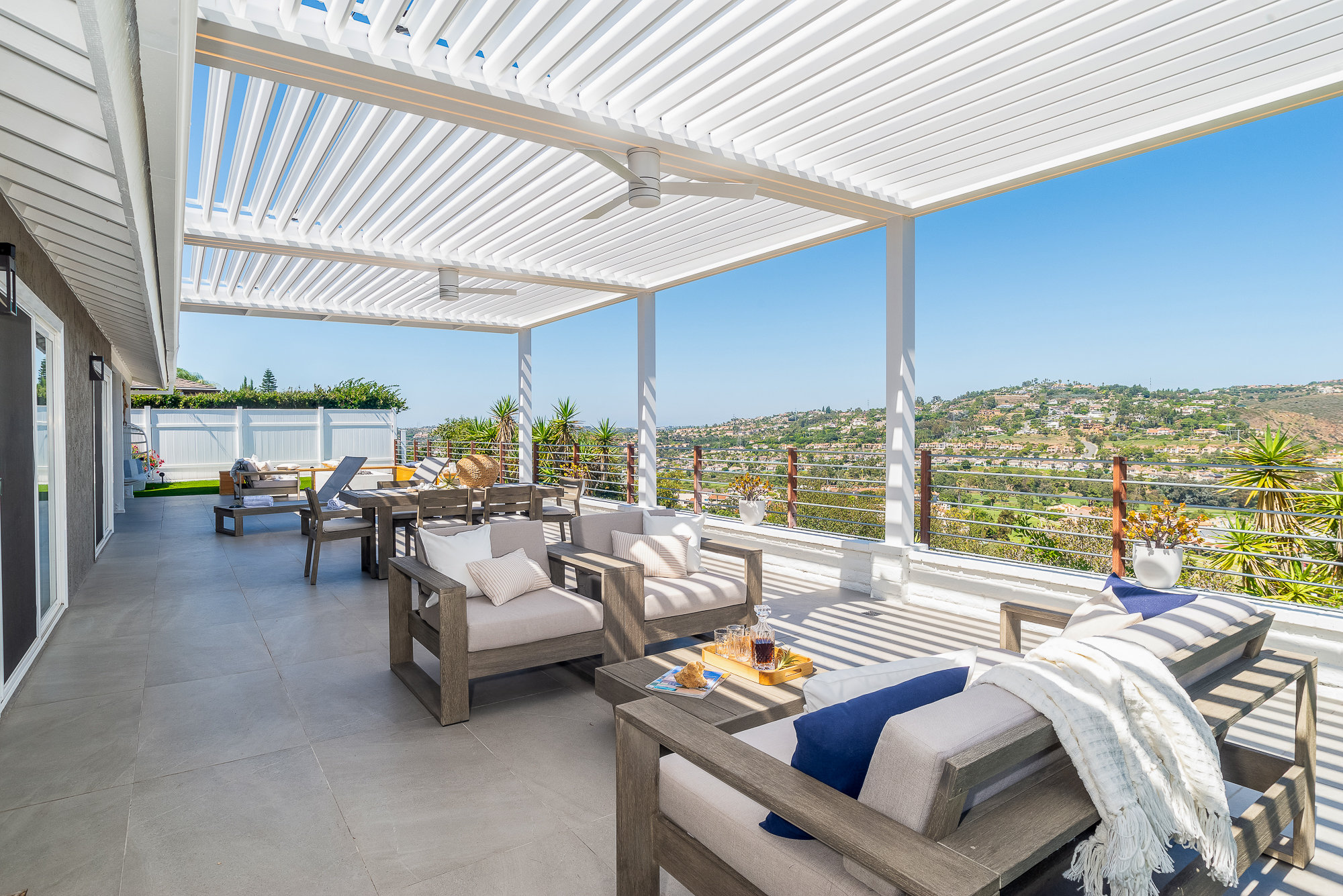 Velaro adjustable-louver pergola install — Mr. Patio Cover, Southern California