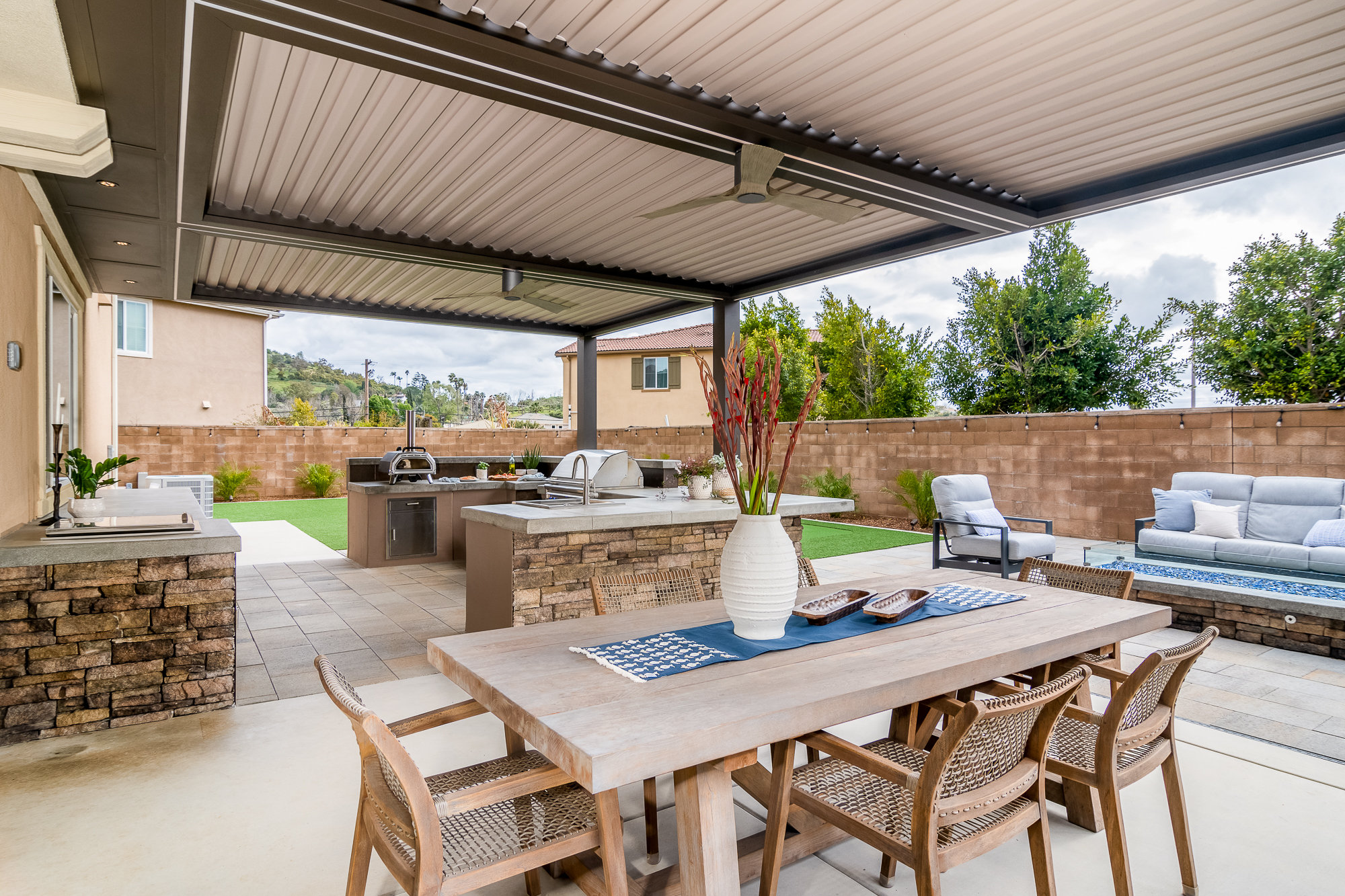 Velaro adjustable-louver pergola install — Mr. Patio Cover, Southern California