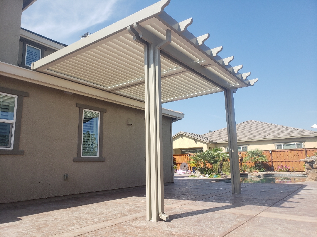 Velaro adjustable-louver pergola install — Mr. Patio Cover, Southern California