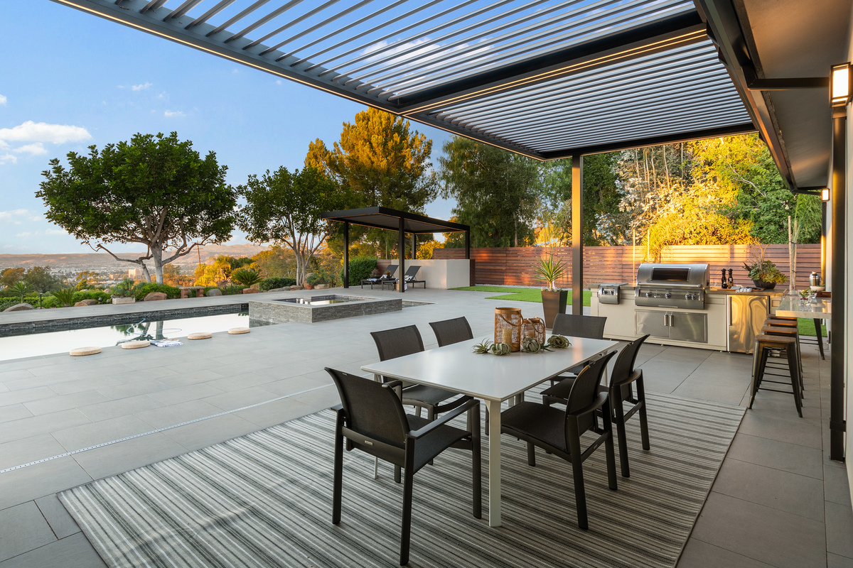 Velaro adjustable-louver pergola install — Mr. Patio Cover, Southern California