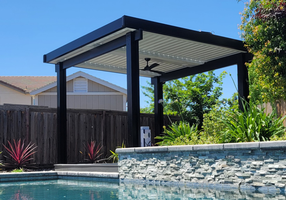 Velaro adjustable-louver pergola install — Mr. Patio Cover, Southern California