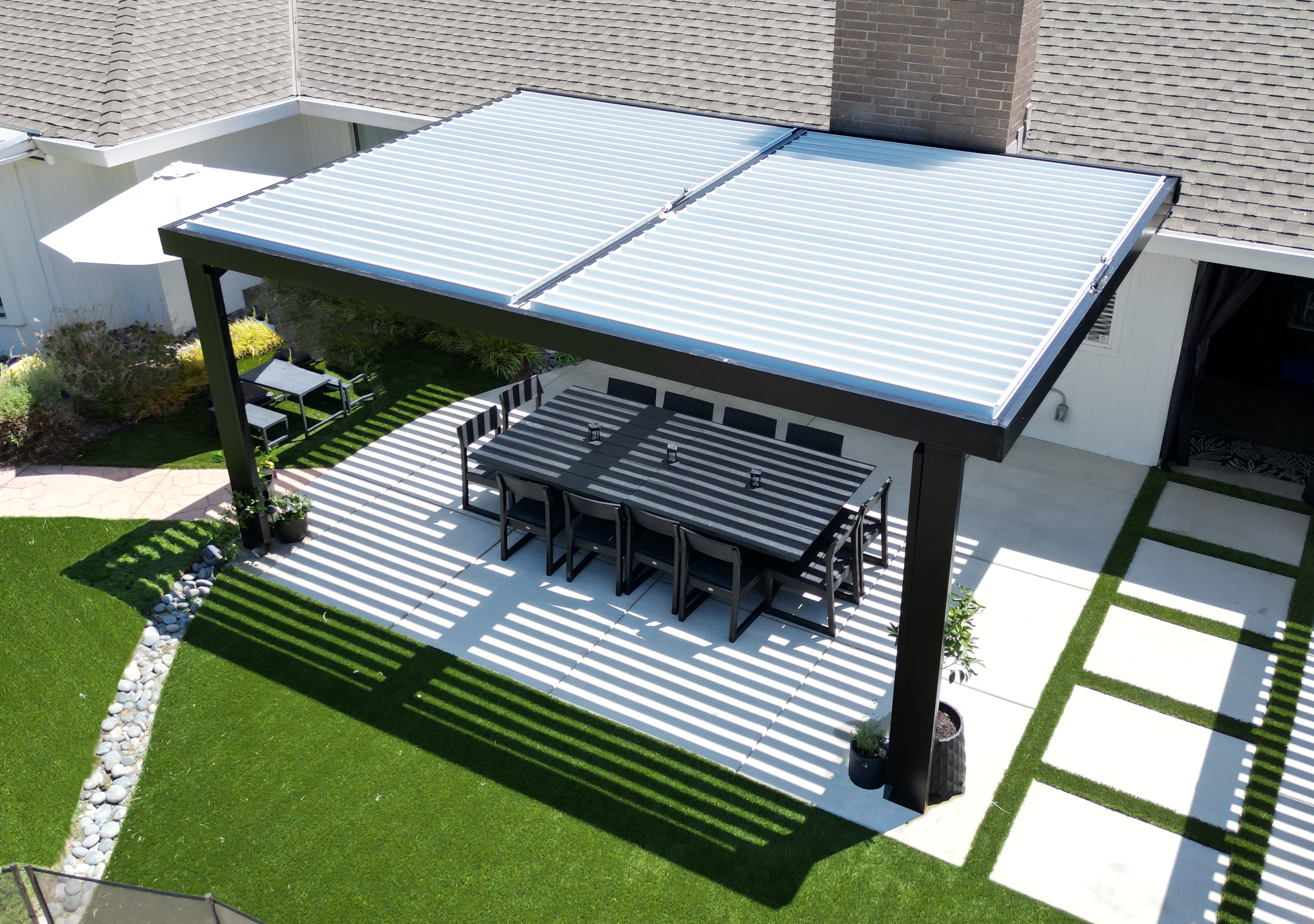 Velaro adjustable-louver pergola install — Mr. Patio Cover, Southern California