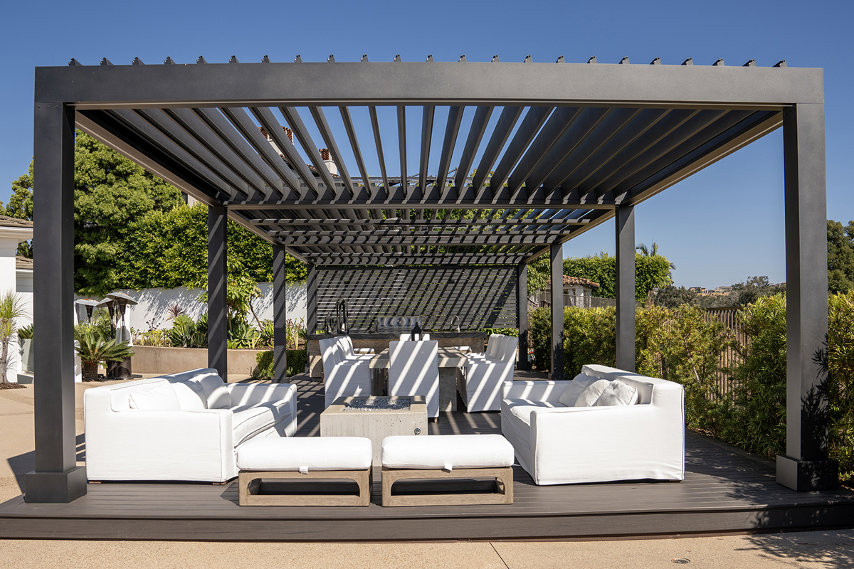 Velaro adjustable-louver pergola install — Mr. Patio Cover, Southern California