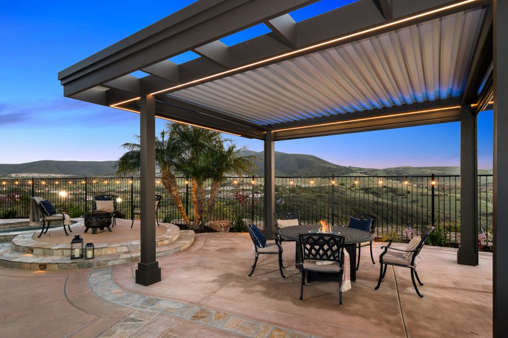Velaro adjustable-louver pergola install — Mr. Patio Cover, Southern California