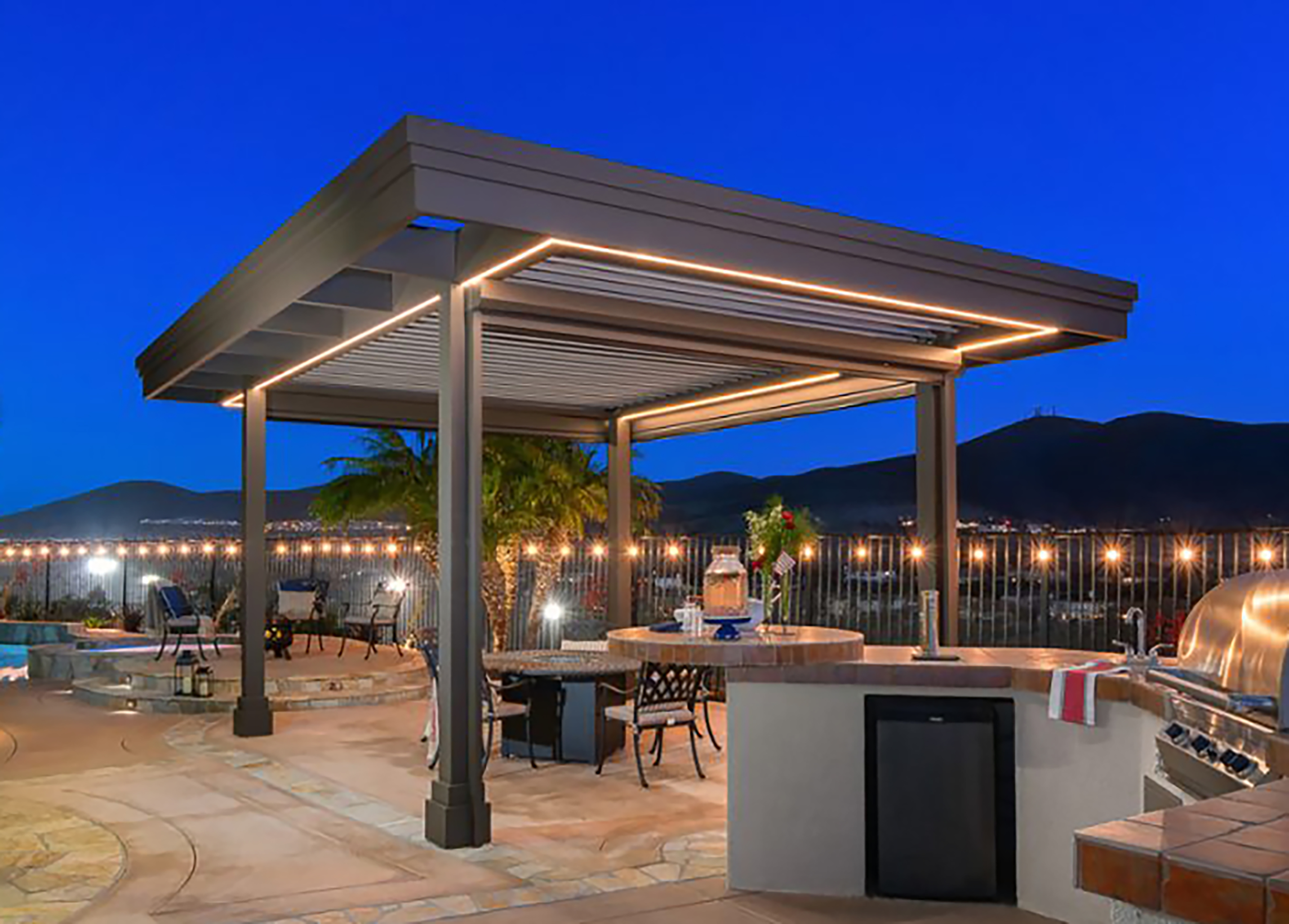 Velaro adjustable-louver pergola install — Mr. Patio Cover, Southern California