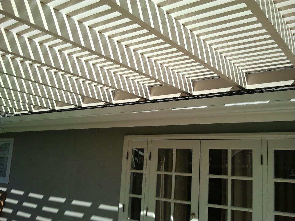 Open-lattice aluminum patio cover install — Mr. Patio Cover, Southern California